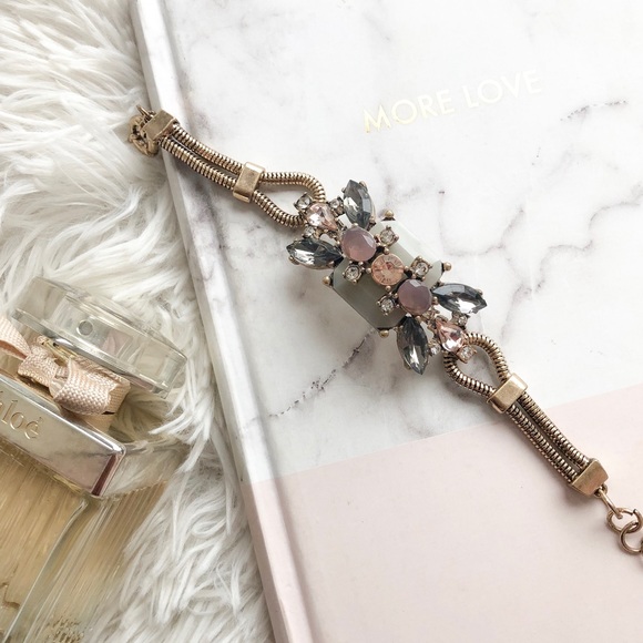 Vintage Pink and Gray Bracelet - Picture 4 of 8